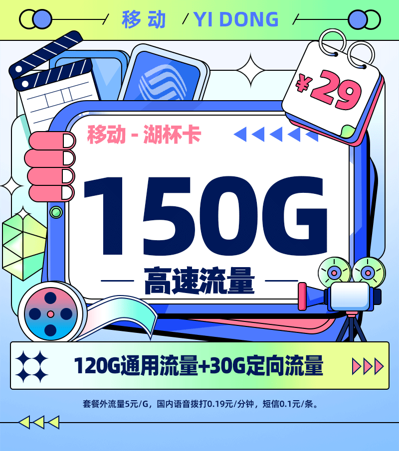 移动湖杯卡【仅发湖北】