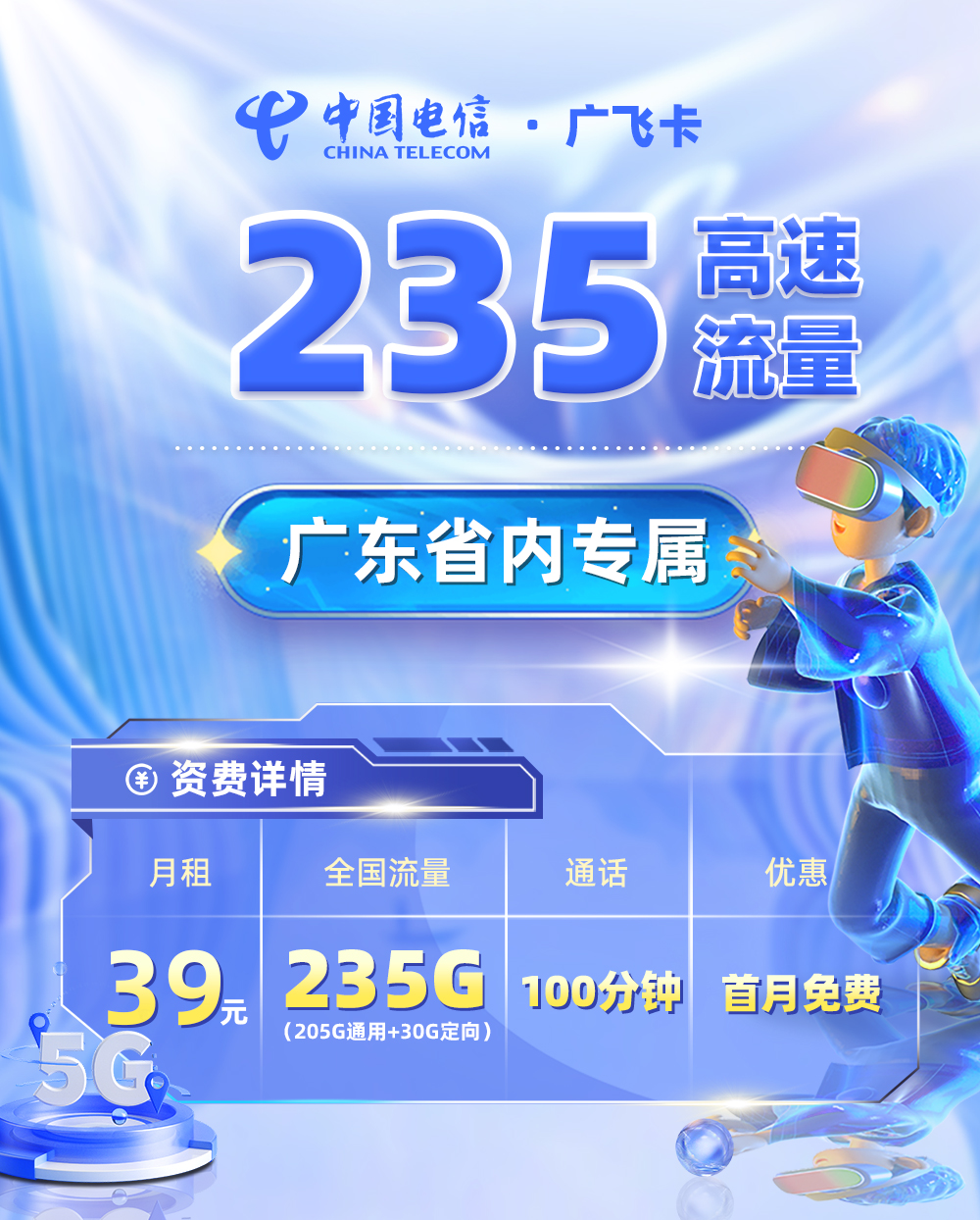 电信广飞卡【广东专属】