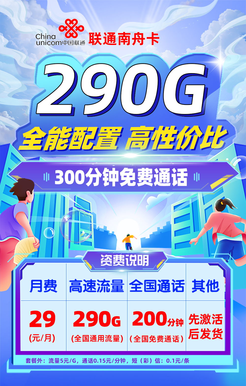 联通南舟卡【全国发货】